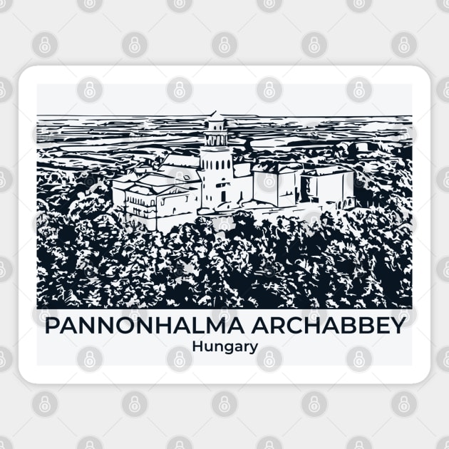 Pannonhalma Archabbey - Hungary Magnet by Lakeric